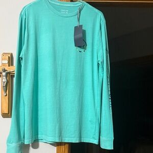Vineyard Vines Turquoise Long Sleeve Tee